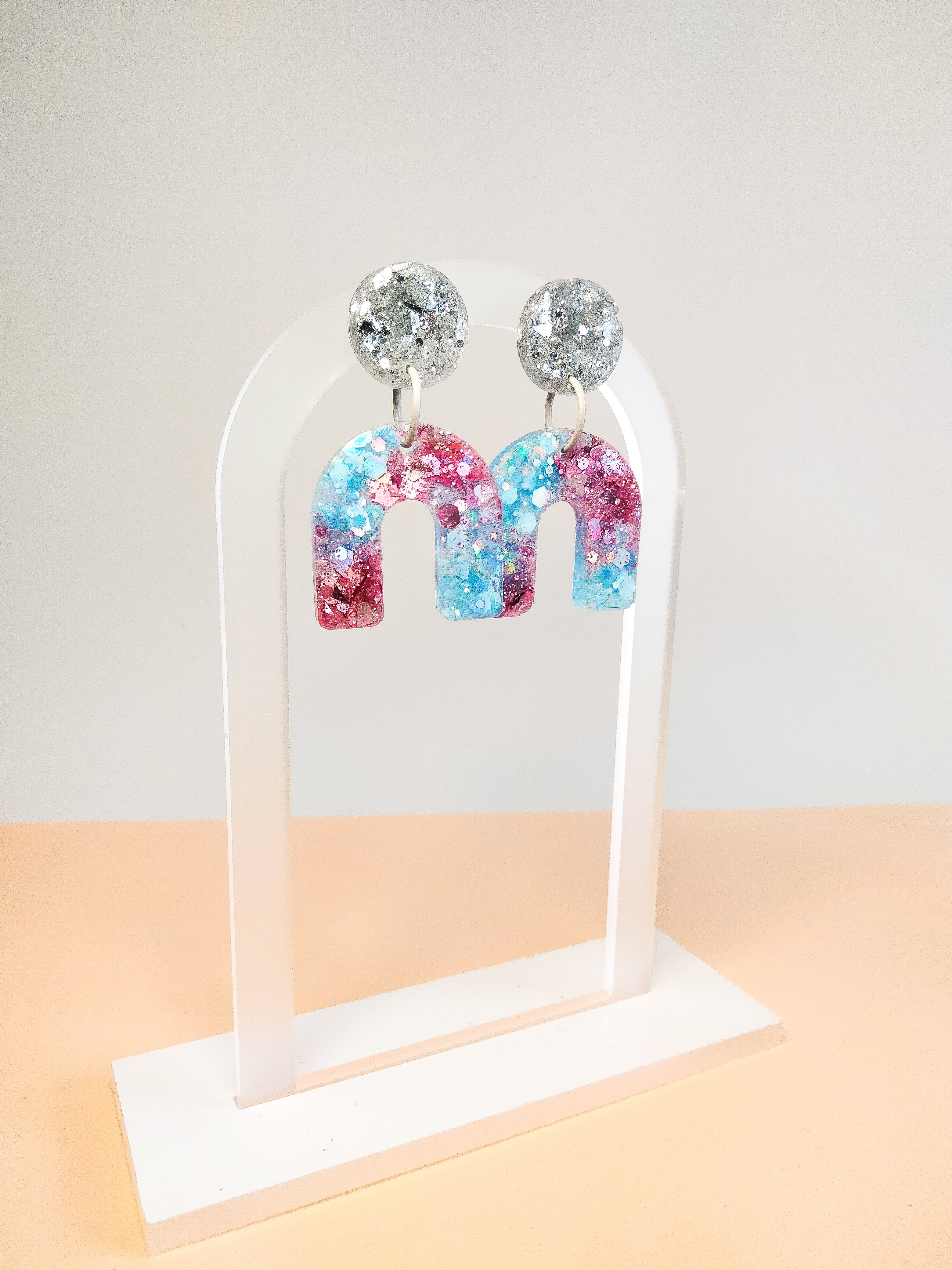 Voylla Silver-Toned & Multicoloured Contemporary Drop Earrings - Absolutely  Desi